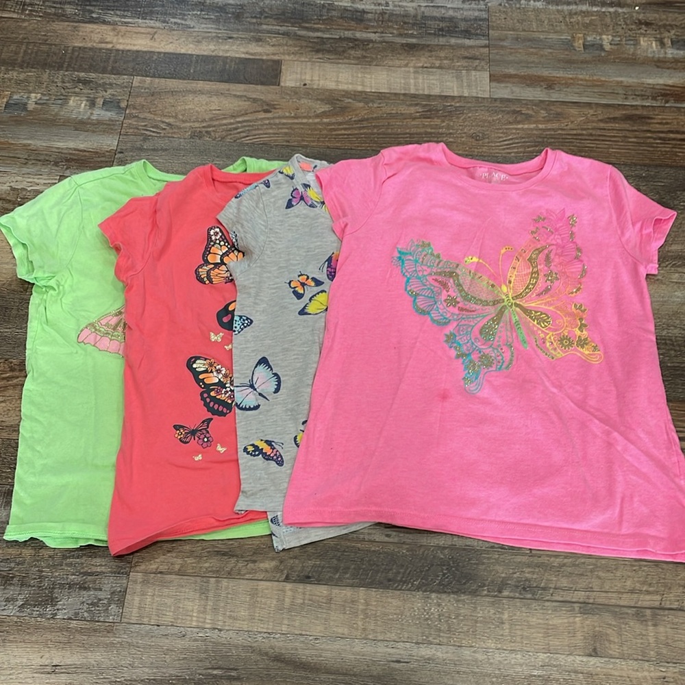 Bundle of 4 Butterfly Short Sleeve Shirts